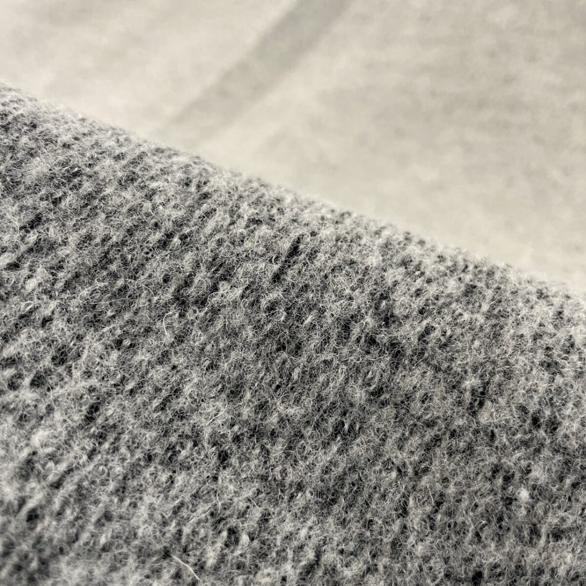 Grey on Grey Double Knit Coating | LAST PIECE 1.5m — Fabric Deluxe