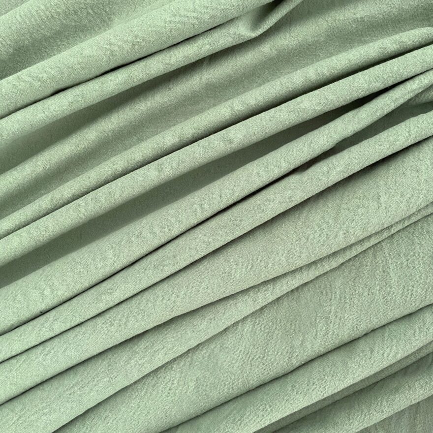 Vintage Sage Textured Cotton Fabric