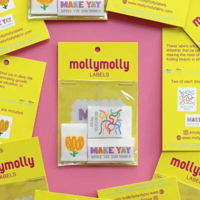 Multipack of Make Yay, Beautiful Mess, Bloom colourful labels on white background made and designed in Melbourne Australia